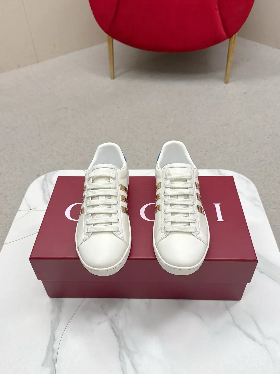Gucci Unisex Adidas Collaboration Low Top Sneakers
