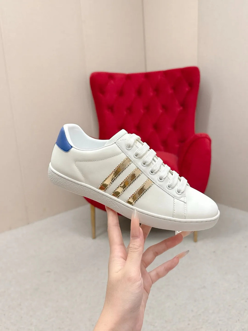 Gucci Unisex Adidas Collaboration Low Top Sneakers