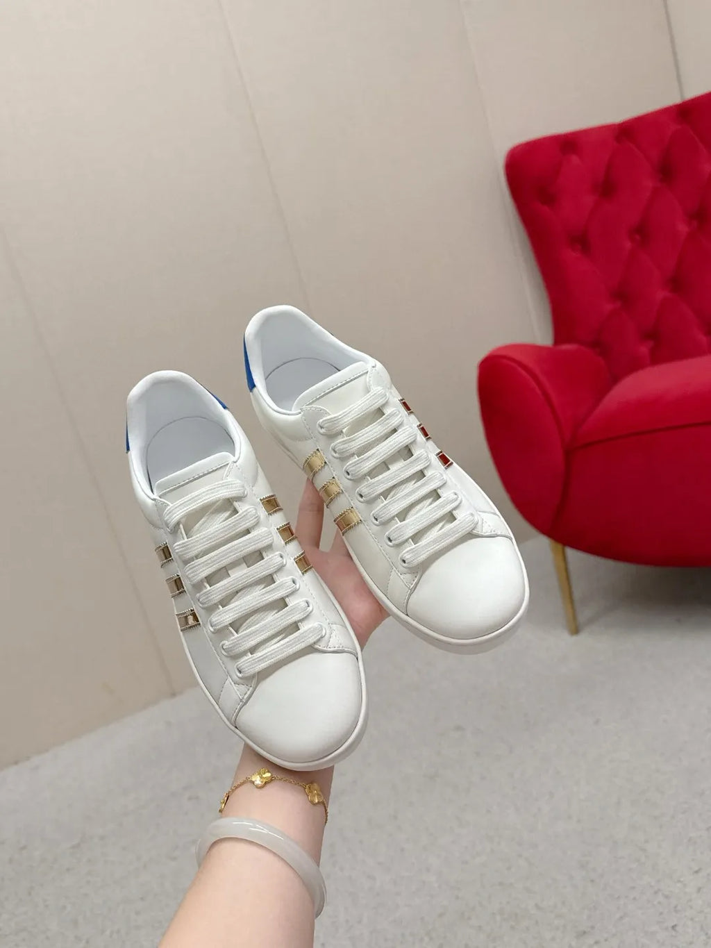 Gucci Unisex Adidas Collaboration Low Top Sneakers