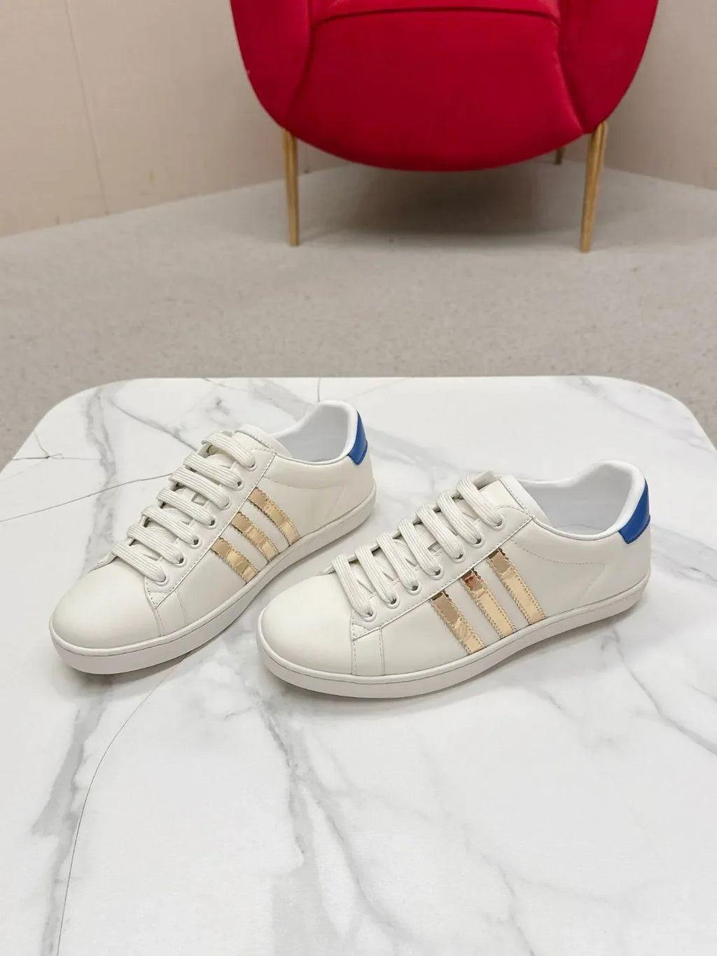 Gucci Unisex Adidas Collaboration Low Top Sneakers