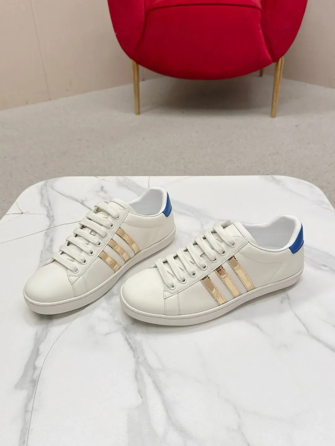 Gucci Unisex Adidas Collaboration Low Top Sneakers