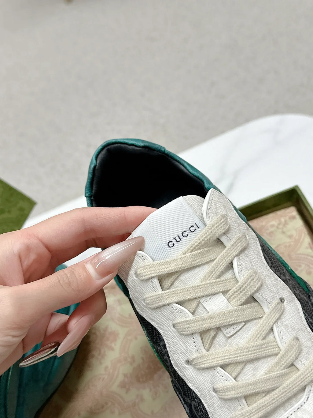 Gucci Unisex Chunky Dad Sneakers Calfskin Leather