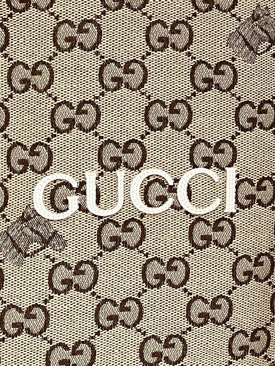 Gucci Unisex GG Monogram Stand Collar Down Jacket Khaki