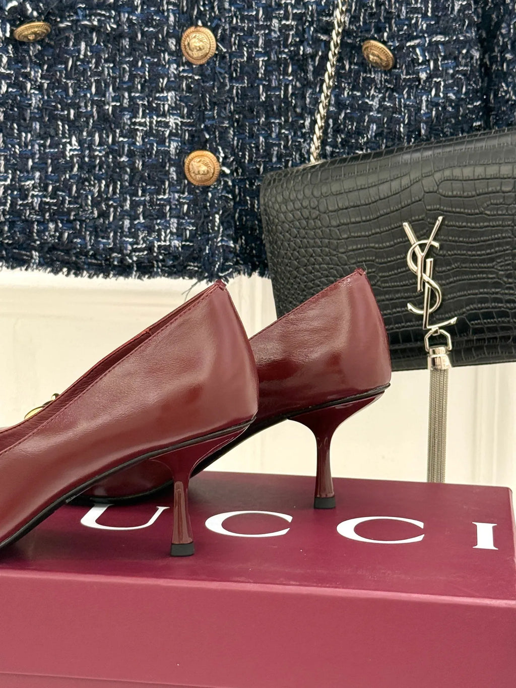 Gucci Women's Boulevard Horsebit Pointed Toe Pumps 2026