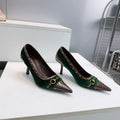 Gucci Women's Horsebit Punk Studded D'Orsay Pumps