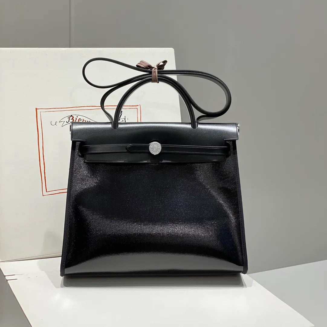Herbag Zip 12.2 in Handbag Glossy Black