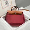 Herbag Zip 12.2in Handbag 12120080 Bordeaux Red