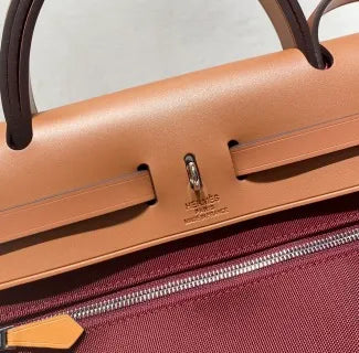 Herbag Zip 12.2in Handbag 12120080 Bordeaux Red