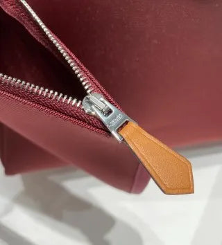 Herbag Zip 12.2in Handbag 12120080 Bordeaux Red