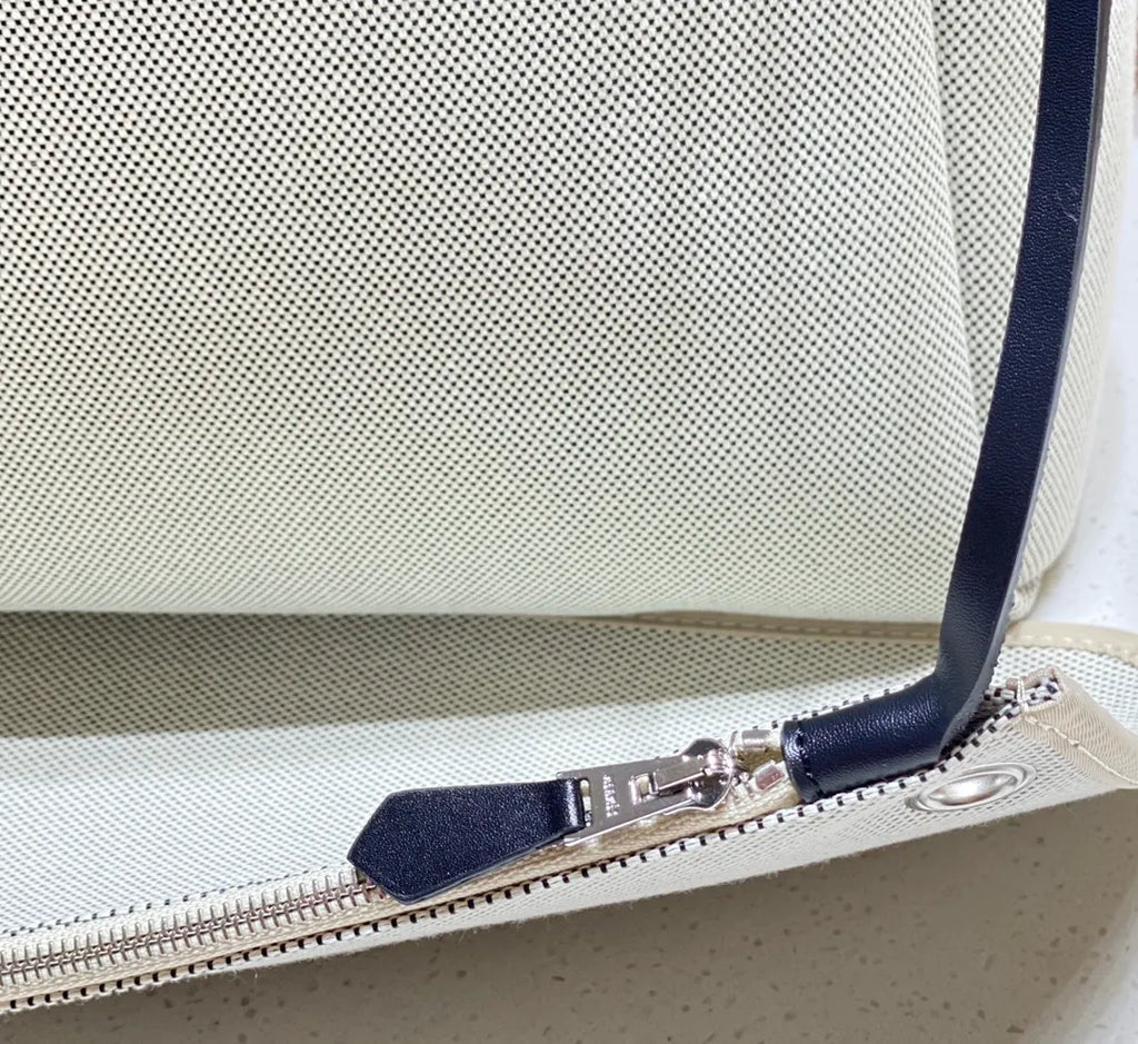 Herbag Zip 31 Canvas and Leather Shoulder Bag Panda