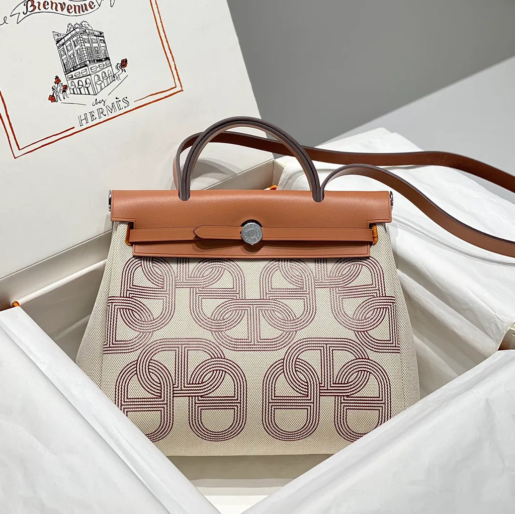 Herbag Zip 31cm Printed Handbag 12120090 Brown