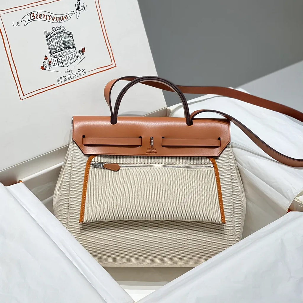 Herbag Zip 31cm Printed Handbag 12120090 Brown
