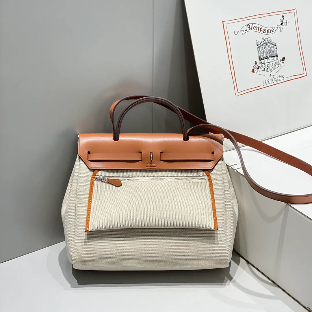 Herbag Zip 31cm Printed Handbag 12120090 Brown