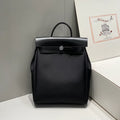 A Dos Zip 11.4 in Leather Backpack 13130000 Black