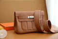 Hermès Berline 28 Swift Leather Handbag Gold Brown