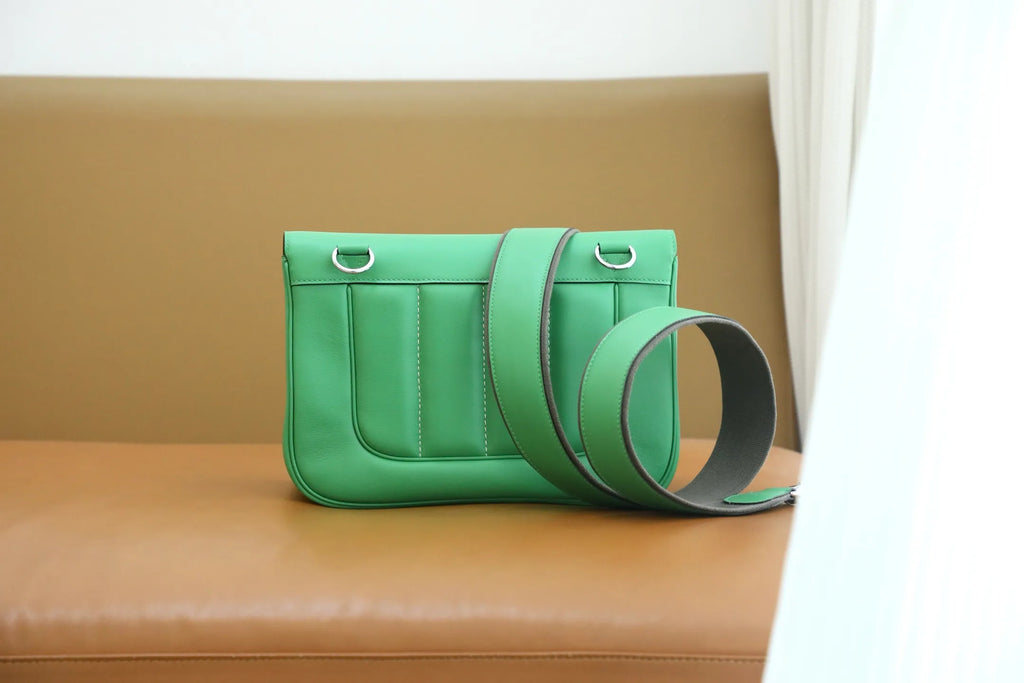 Hermès Berline Mini Swift Leather Handbag Black