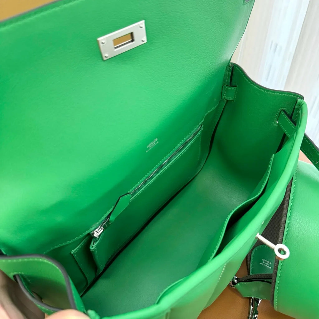 Hermès Berline Mini Swift Leather Handbag Black