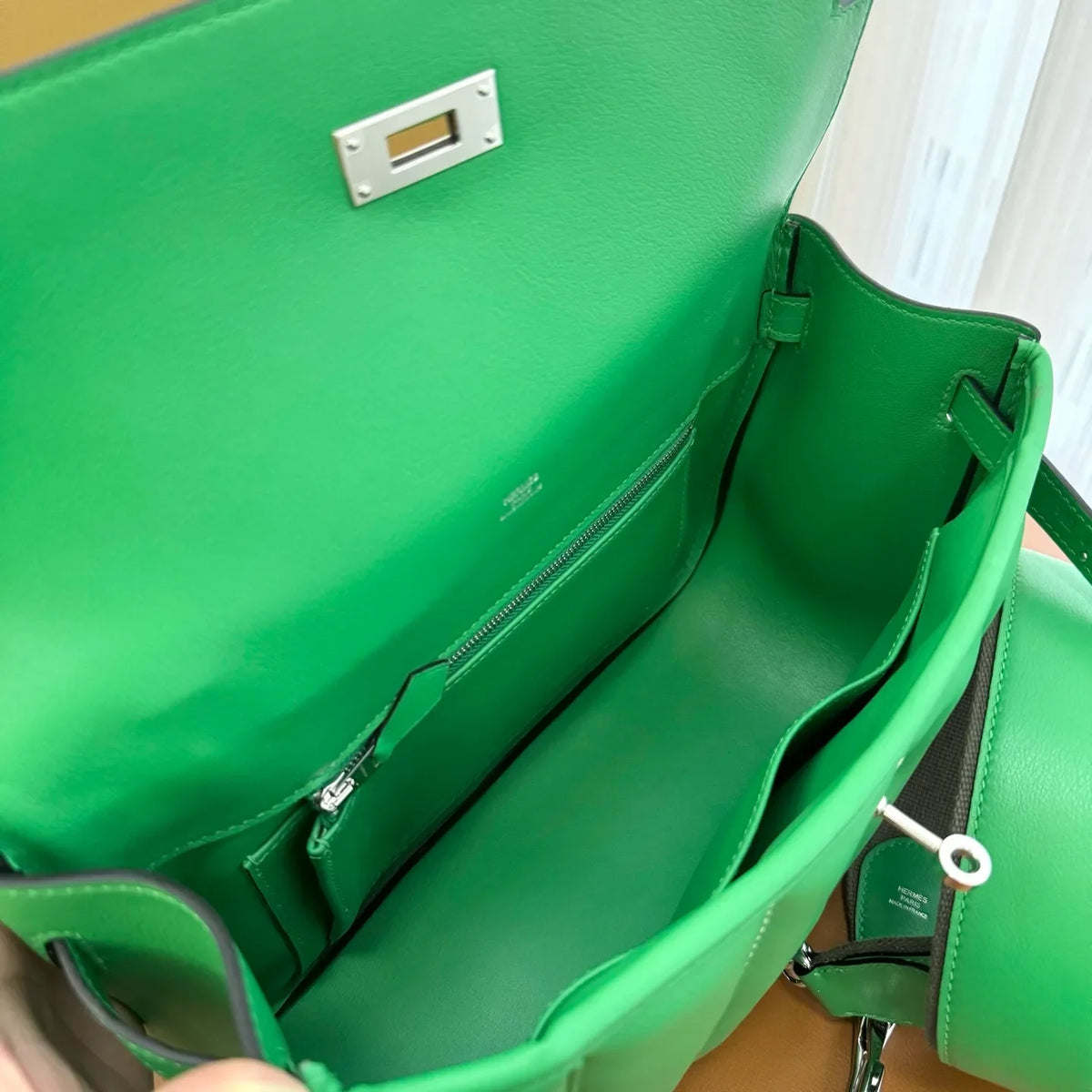 Hermès Berline Mini Swift Leather Handbag Black