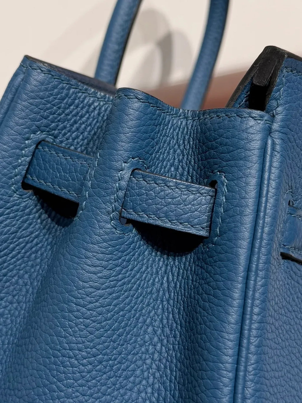 Hermès Birkin 25 Togo Leather Handbag Deep Blue