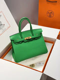 Hermès Birkin 30 Togo Leather Handbag Bamboo Green