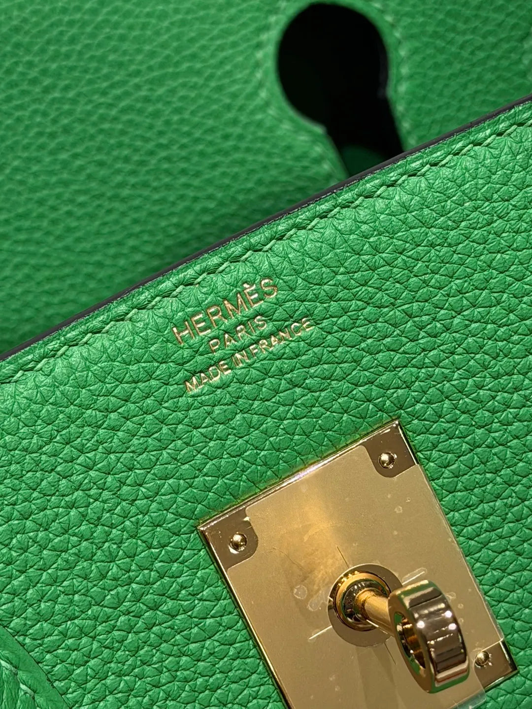 Hermès Birkin 30 Togo Leather Handbag Bamboo Green
