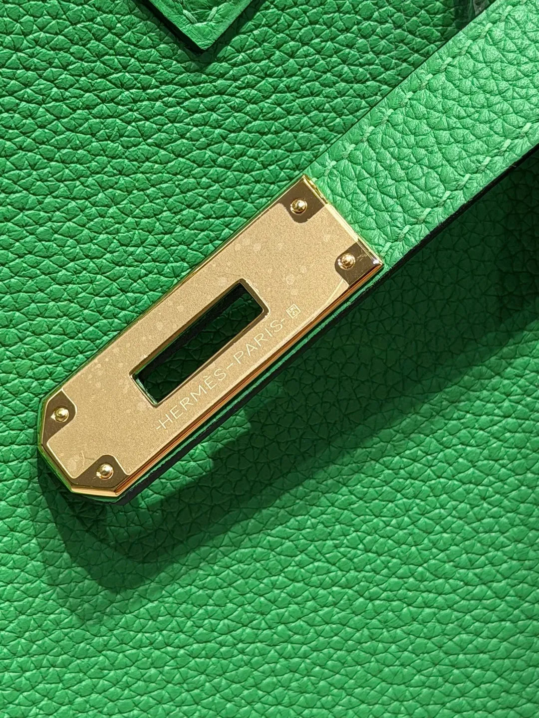 Hermès Birkin 30 Togo Leather Handbag Bamboo Green