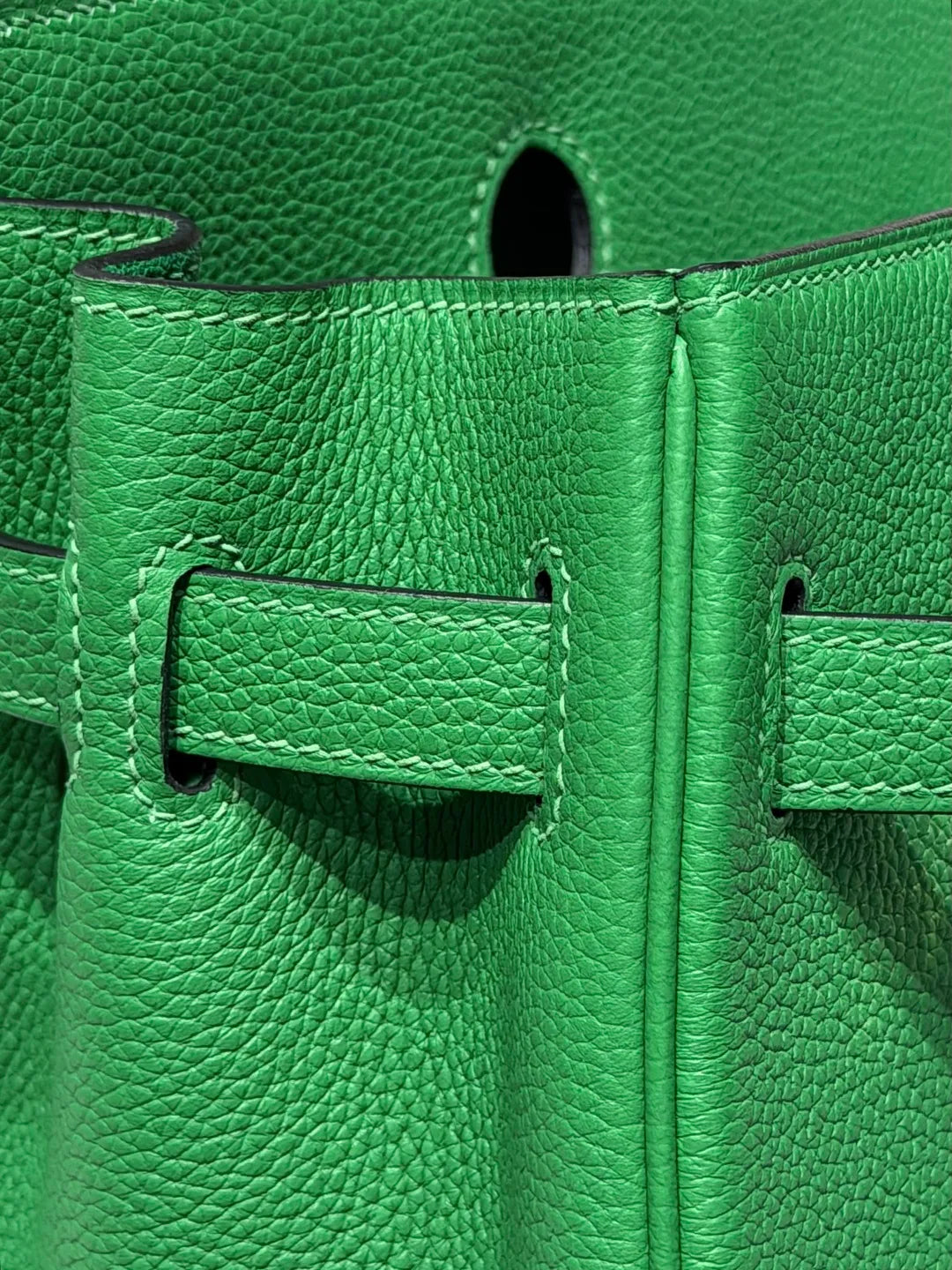 Hermès Birkin 30 Togo Leather Handbag Bamboo Green