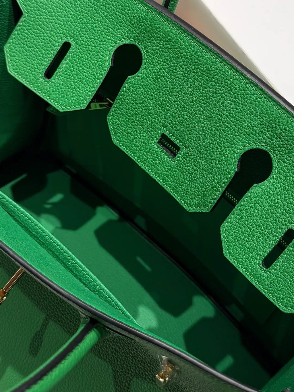 Hermès Birkin 30 Togo Leather Handbag Bamboo Green