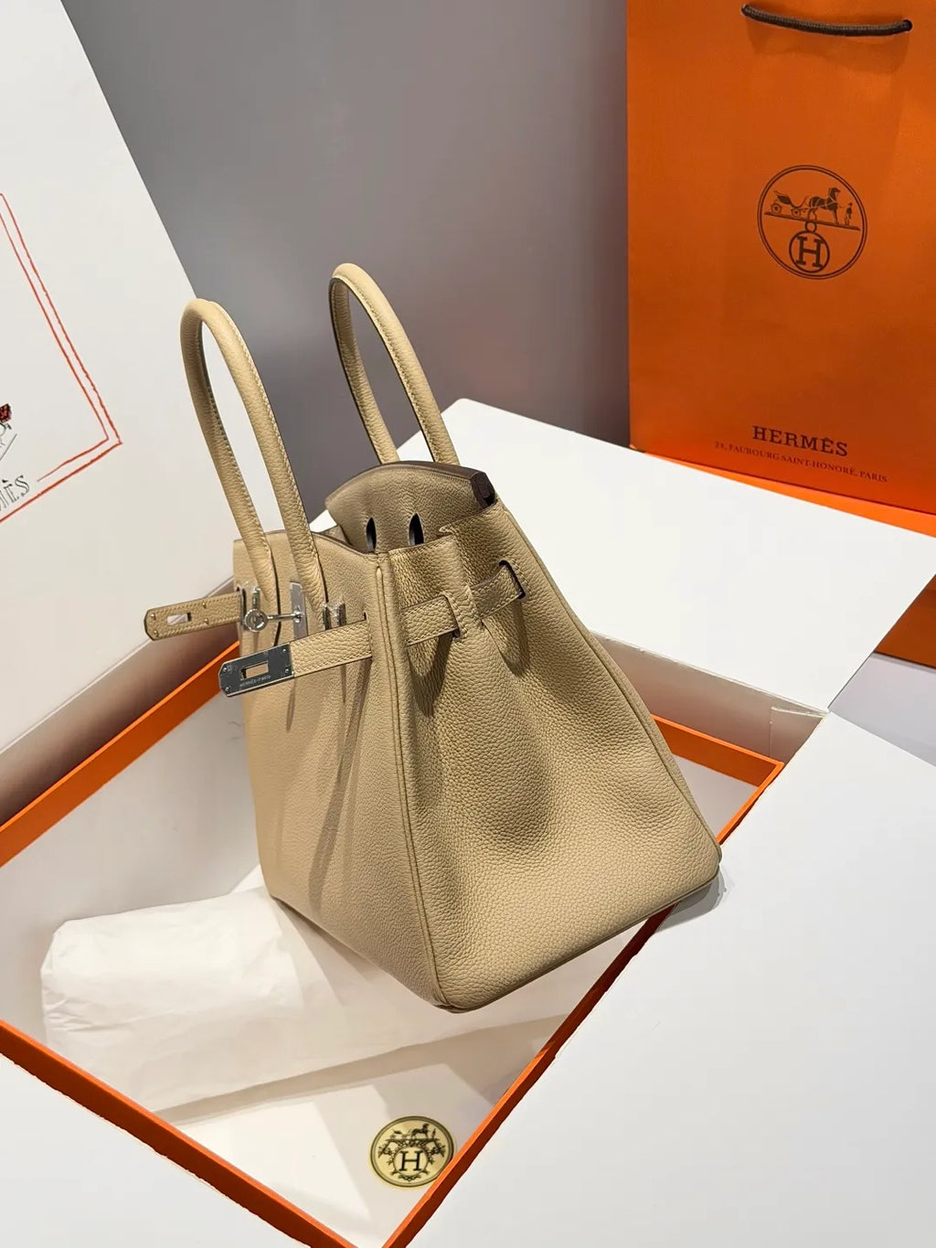 Hermès Birkin Togo Leather Handbag Trench S2
