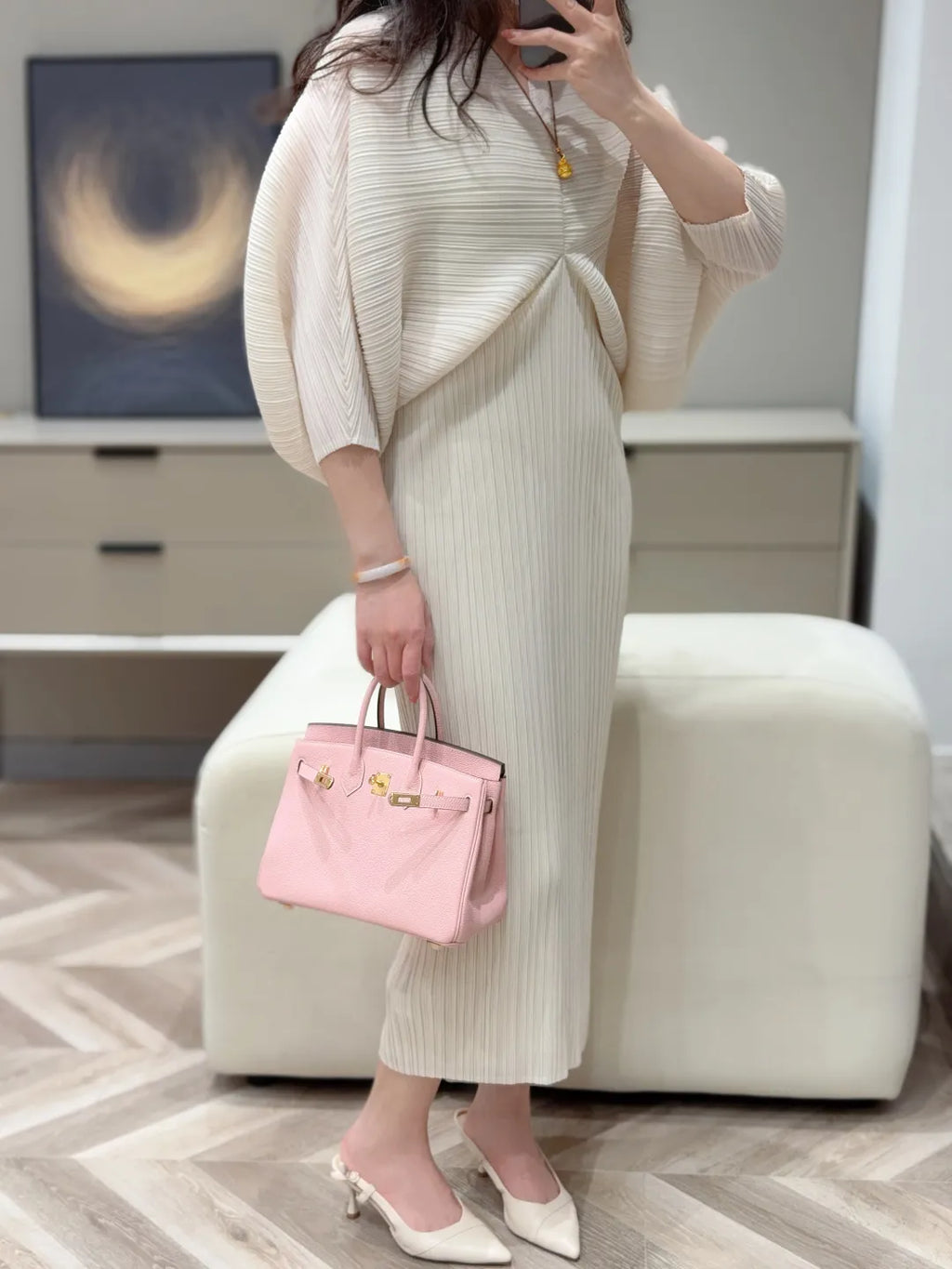Hermès Handbag 3Q Powder