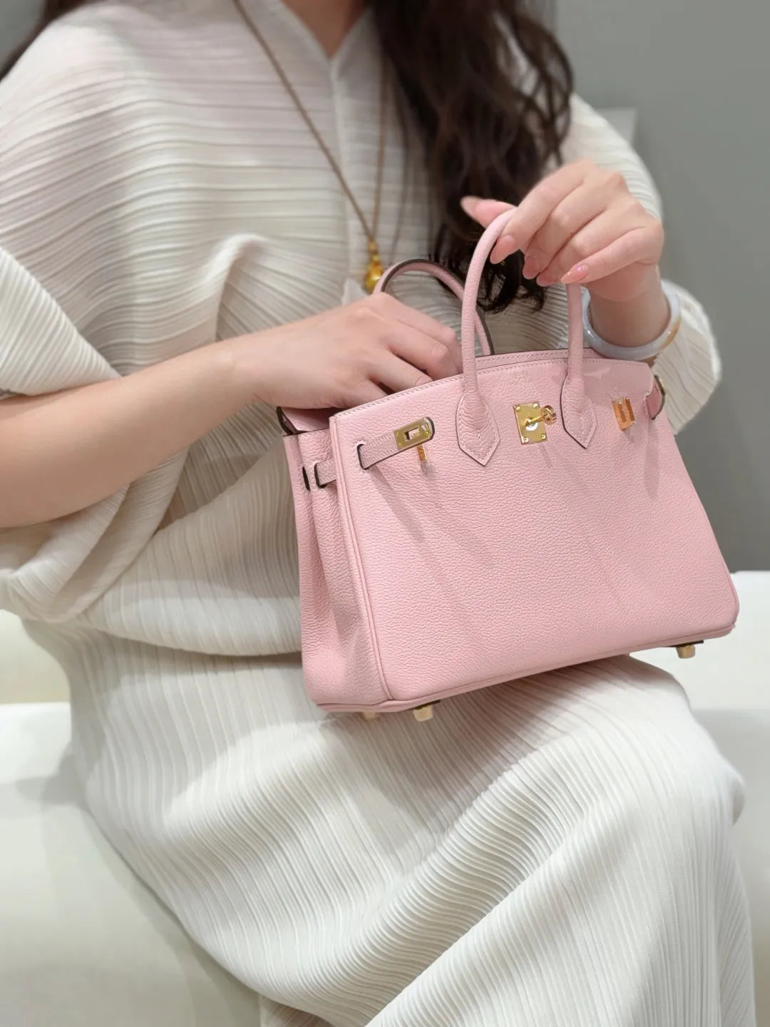 Hermès Handbag 3Q Powder