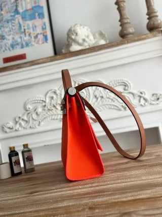 Hermès Herbag 31 Canvas and Leather Shoulder Bag