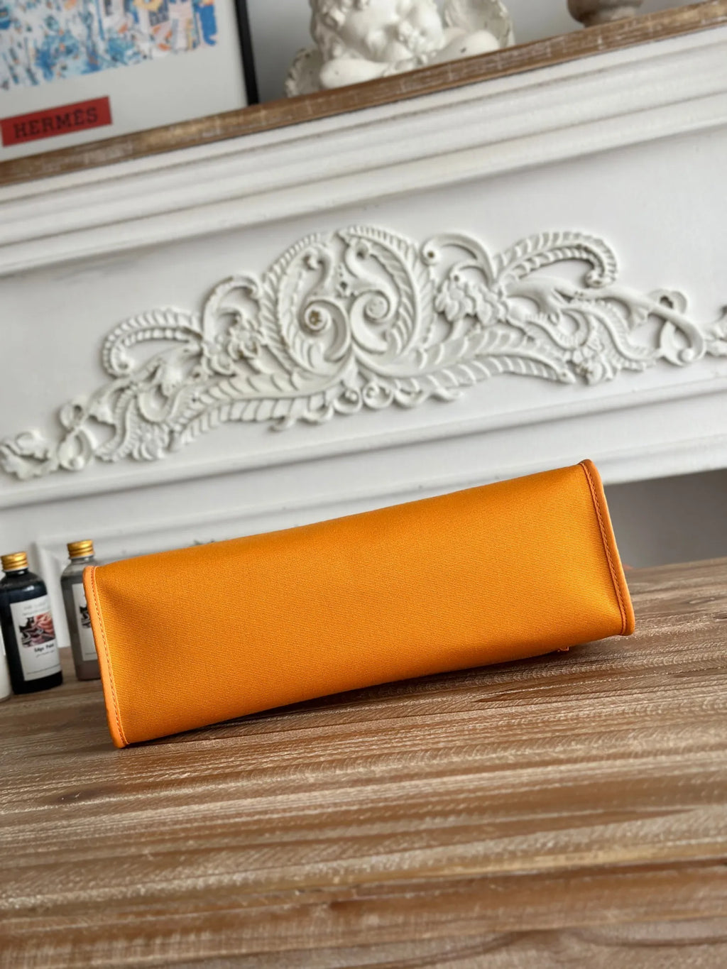 Hermès Herbag 31 Canvas and Leather Shoulder Bag