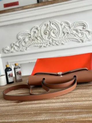 Hermès Herbag 31 Canvas and Leather Shoulder Bag