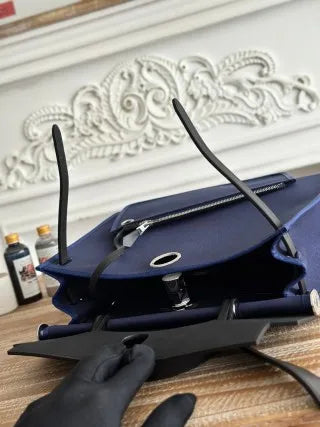 Hermès Herbag 31 Canvas and Leather Shoulder Bag