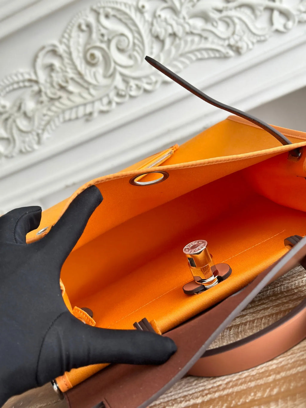 Hermès Herbag 31 Canvas and Leather Shoulder Bag