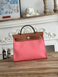Hermès Herbag 31 Canvas Leather Handbag
