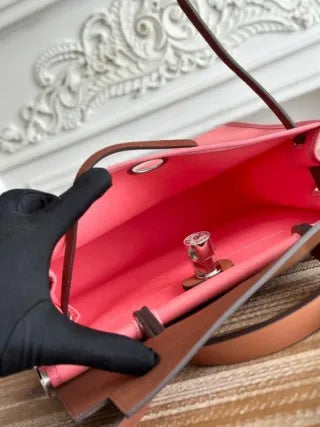 Hermès Herbag 31 Canvas Leather Handbag