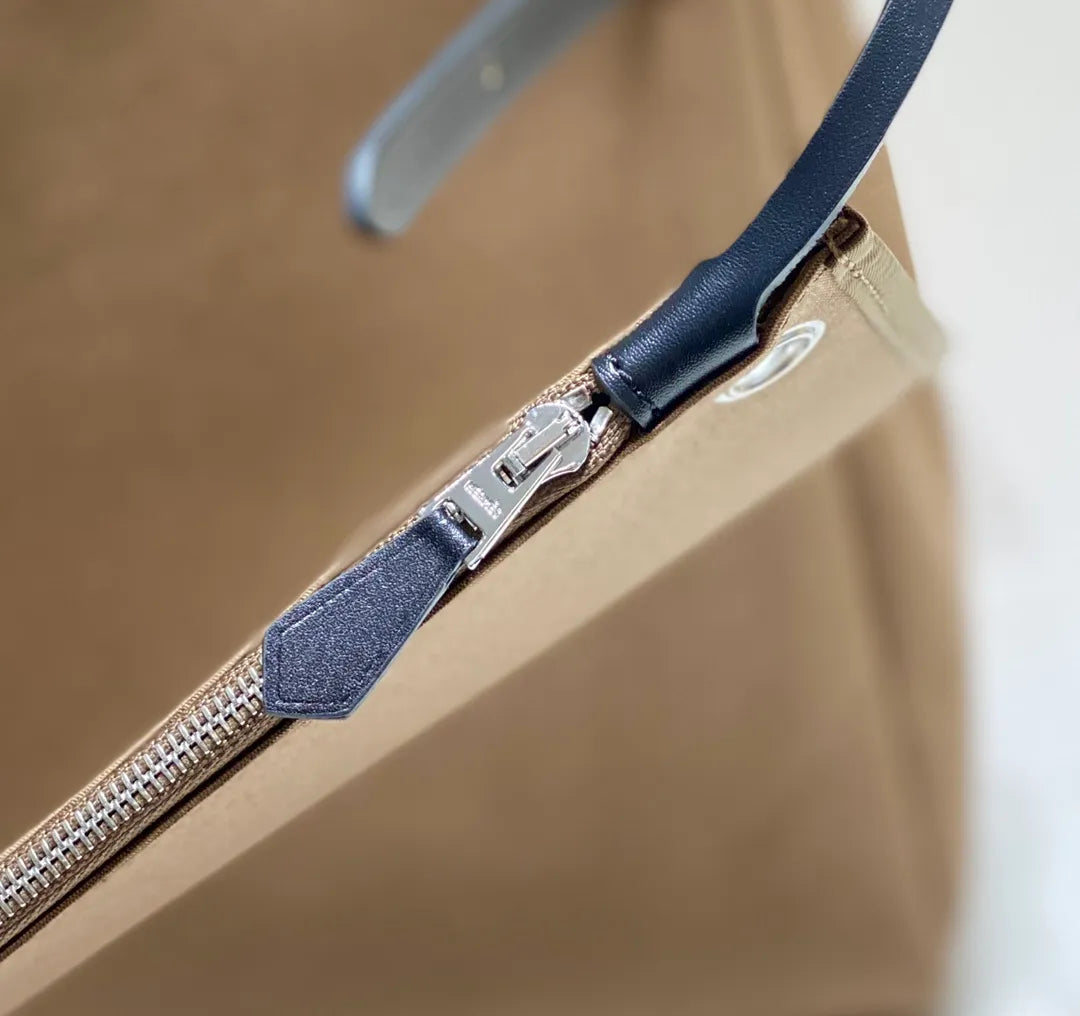 Hermès Herbag Zip 31 Canvas and Leather Shoulder Bag