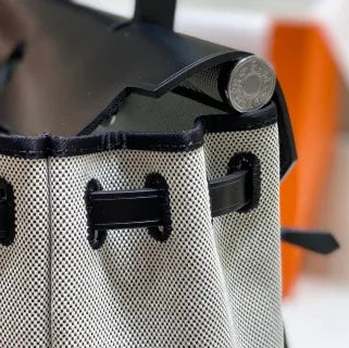 Hermès Herbag Zip 31 Canvas and Leather Shoulder Bag