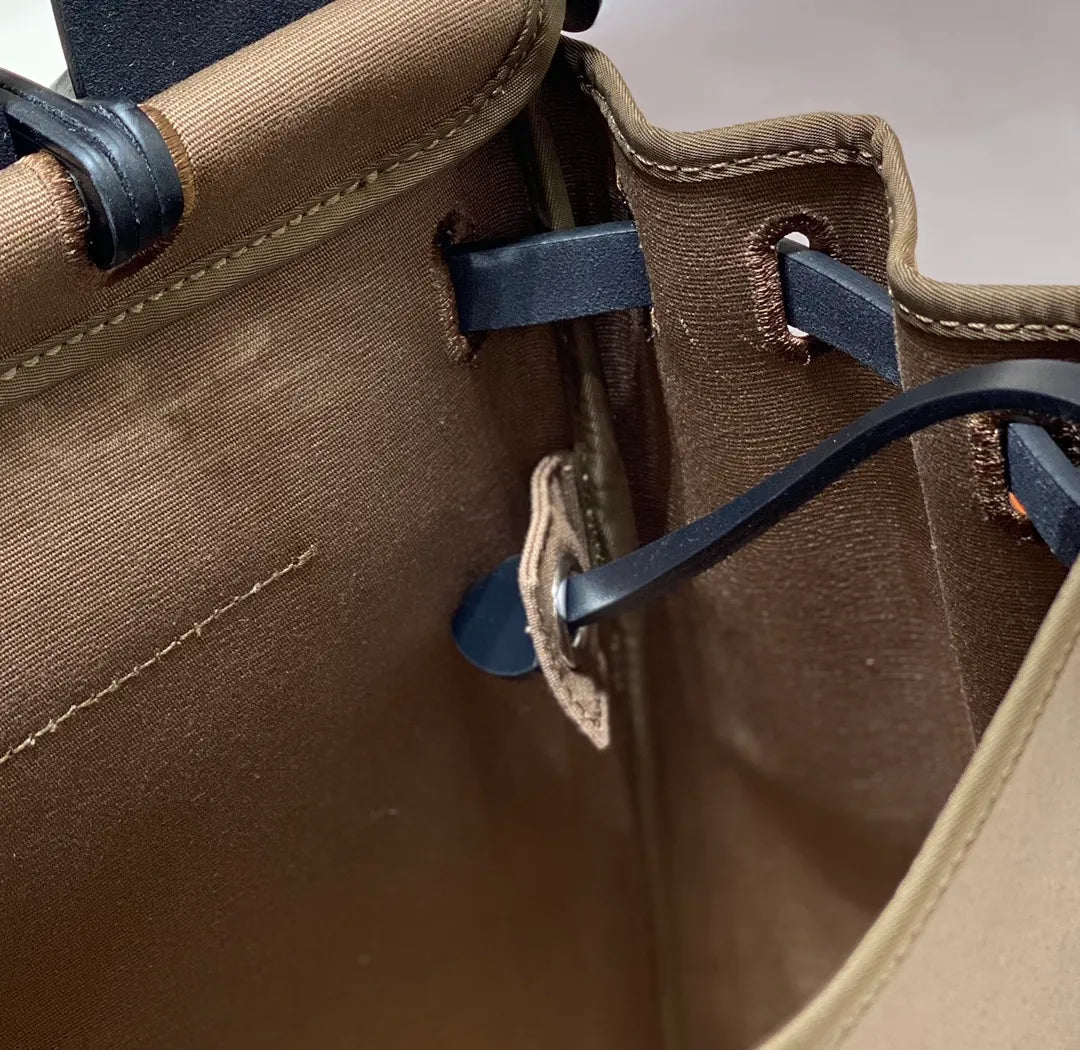 Hermès Herbag Zip 31 Canvas and Leather Shoulder Bag