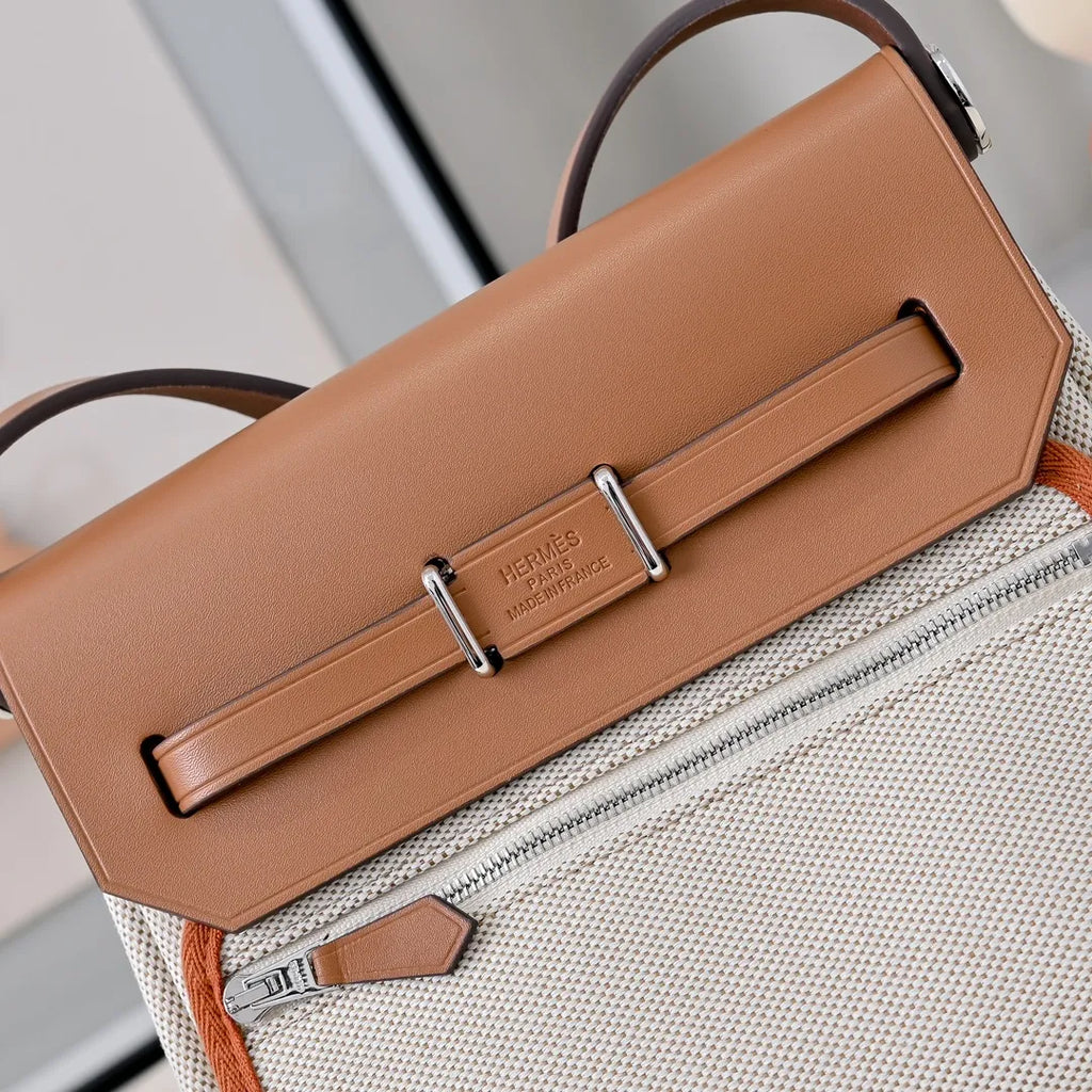 Mini Herbag 7.9 in Canvas Leather Handbag