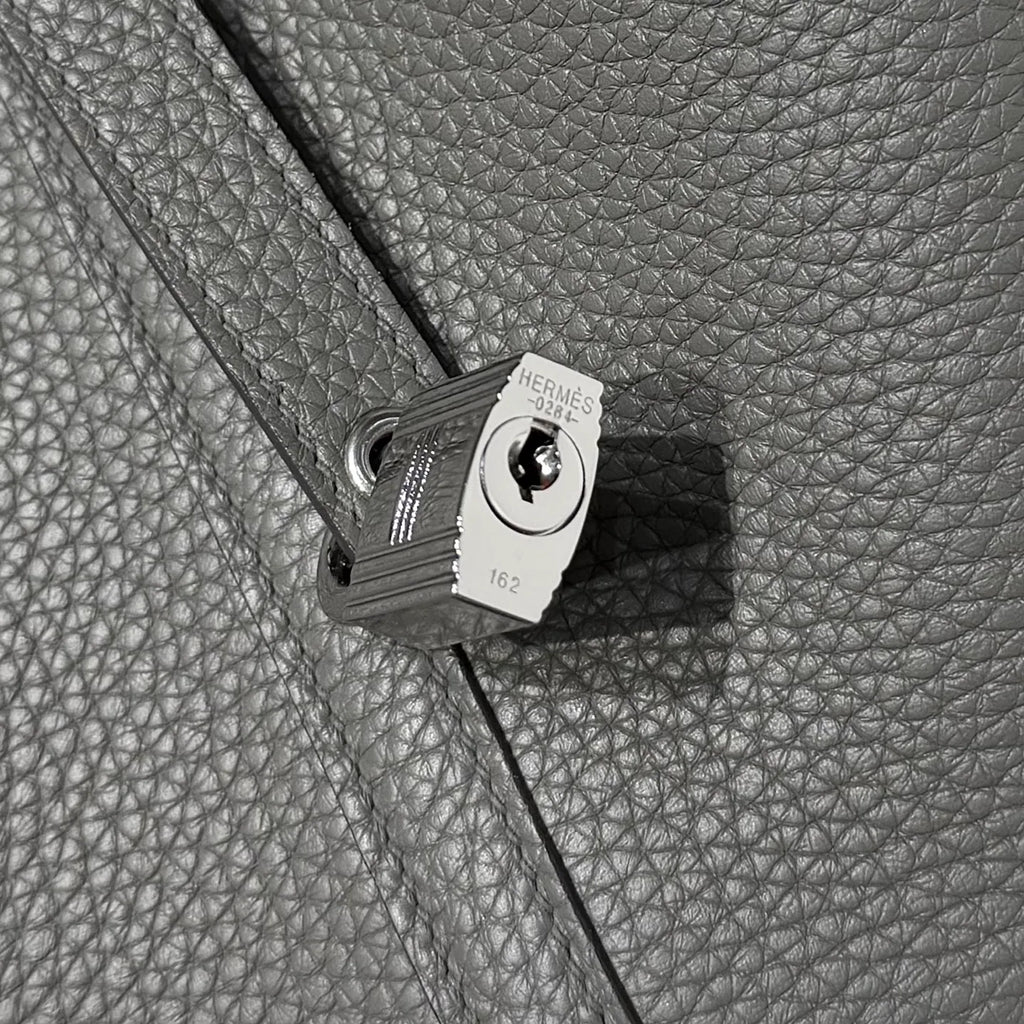 Hermes Picotin 18 TC Tote Bag Gris Meyer