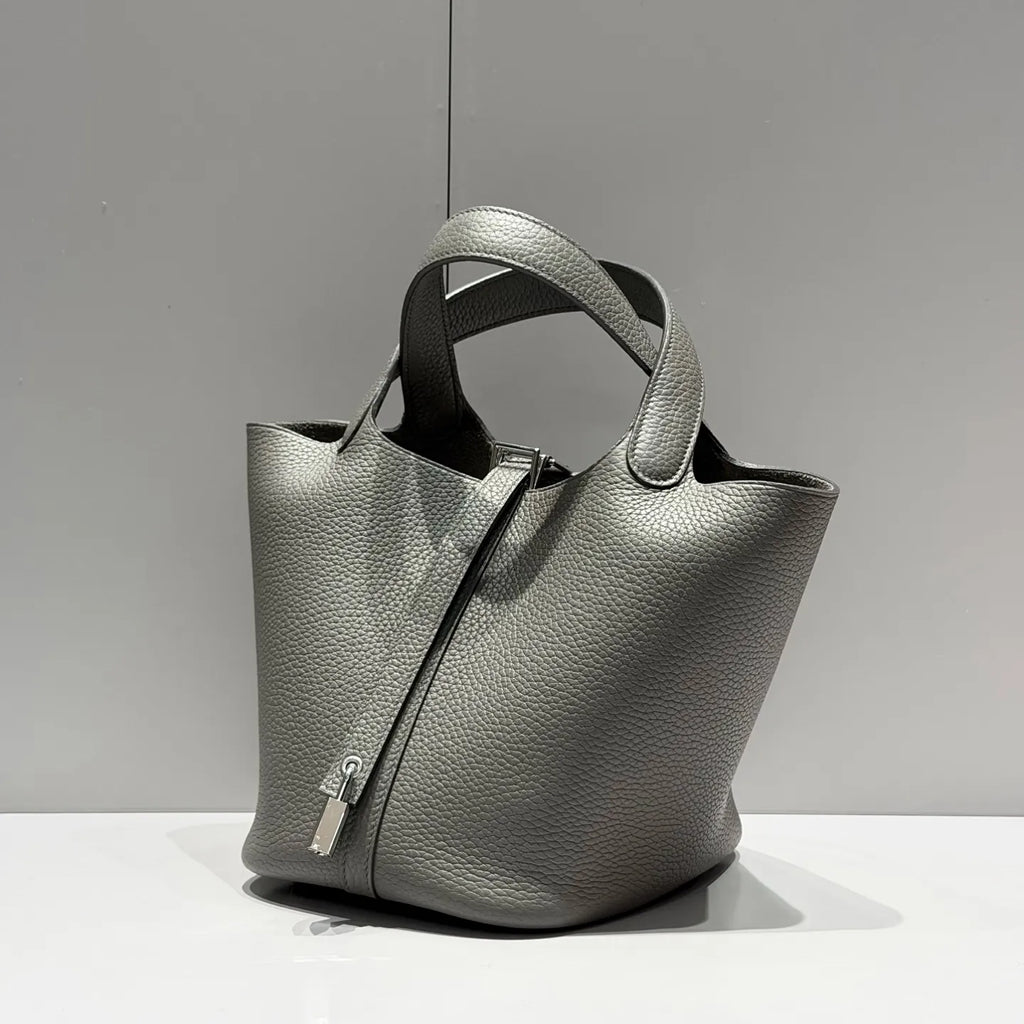 Hermes Picotin 18 TC Tote Bag Gris Meyer