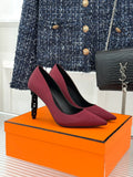 Hermès Women's Chain Heel Pointed Toe Pumps 26WF