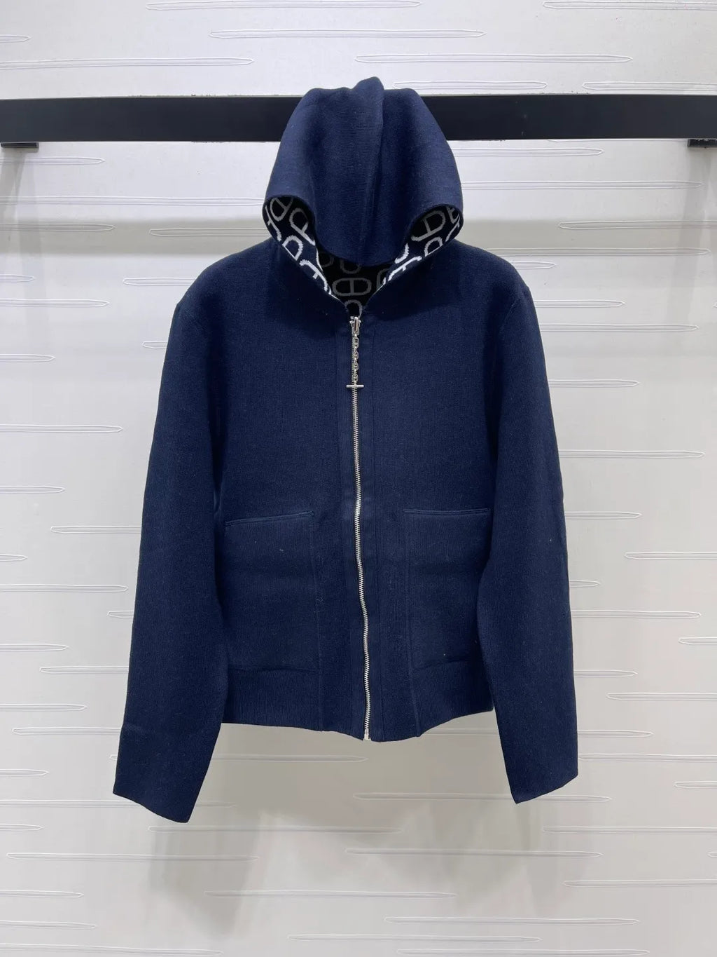 Hermès Women's Chaine d'Ancre Hooded Knit Cardigan
