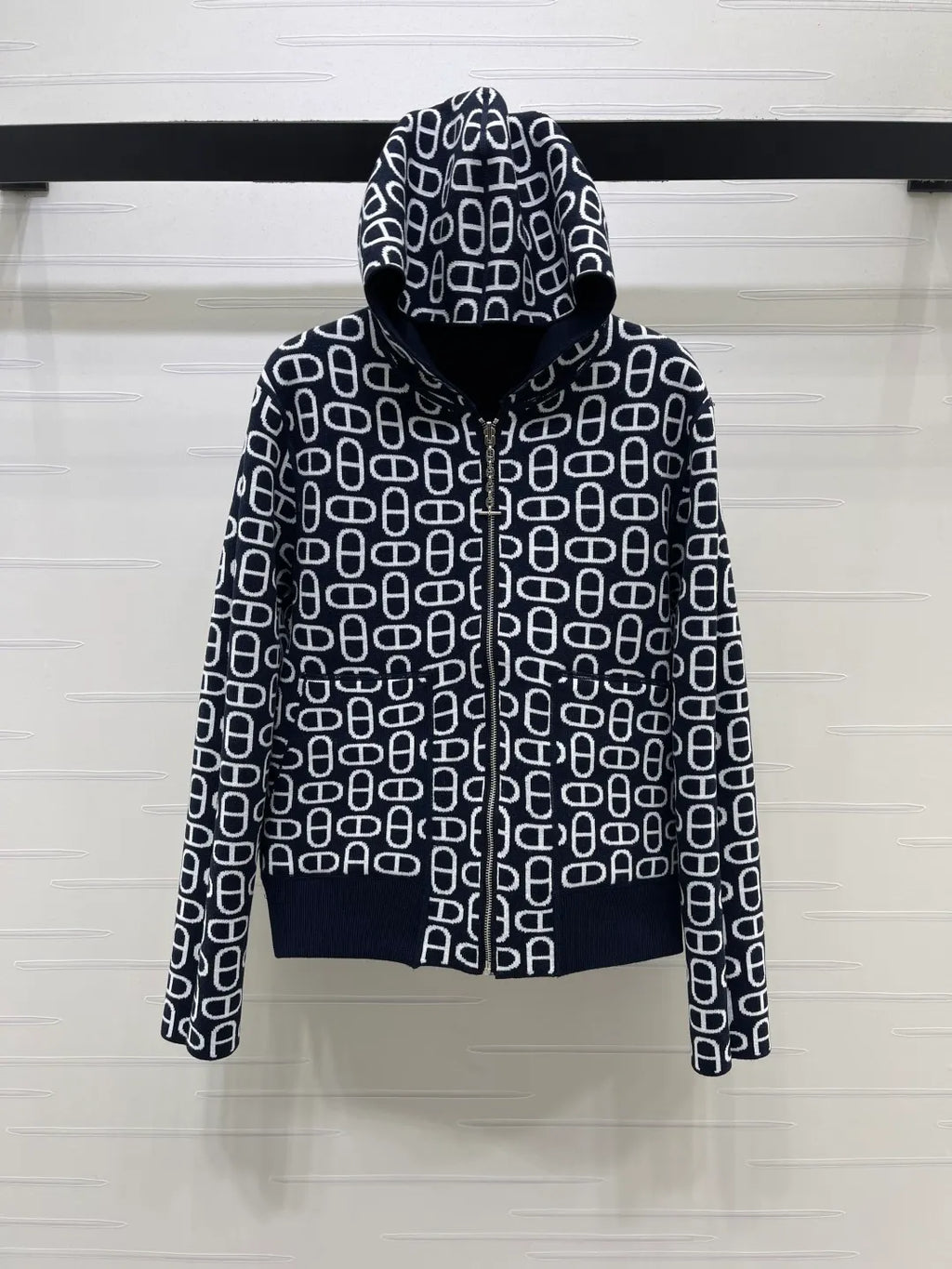 Hermès Women's Chaine d'Ancre Hooded Knit Cardigan