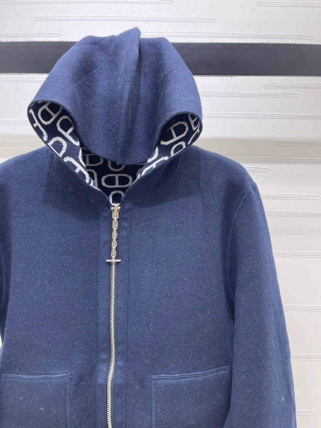 Hermès Women's Chaine d'Ancre Hooded Knit Cardigan