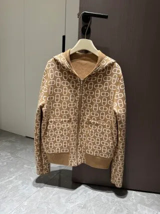 Hermès Women's Chaine d'Ancre Jacquard Knit Jacket