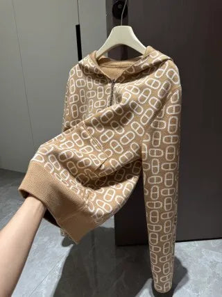 Hermès Women's Chaine d'Ancre Jacquard Knit Jacket